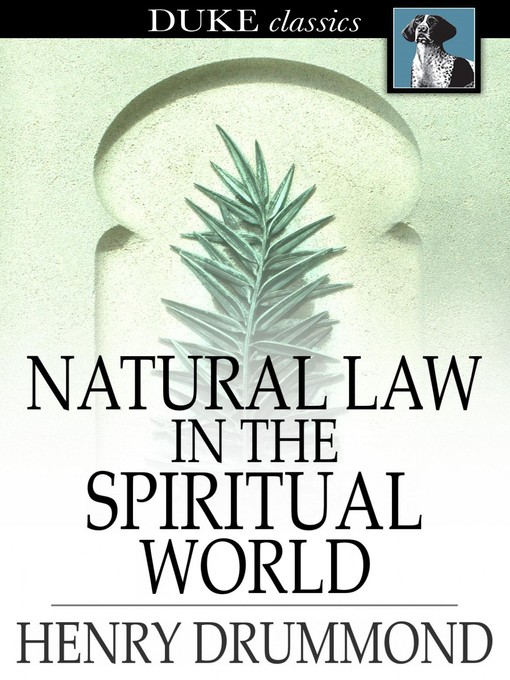 Cover of Natural Law in the Spiritual World